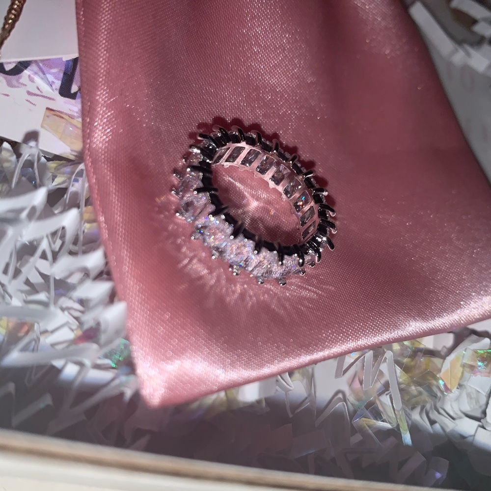 Silver Iced Out Ring